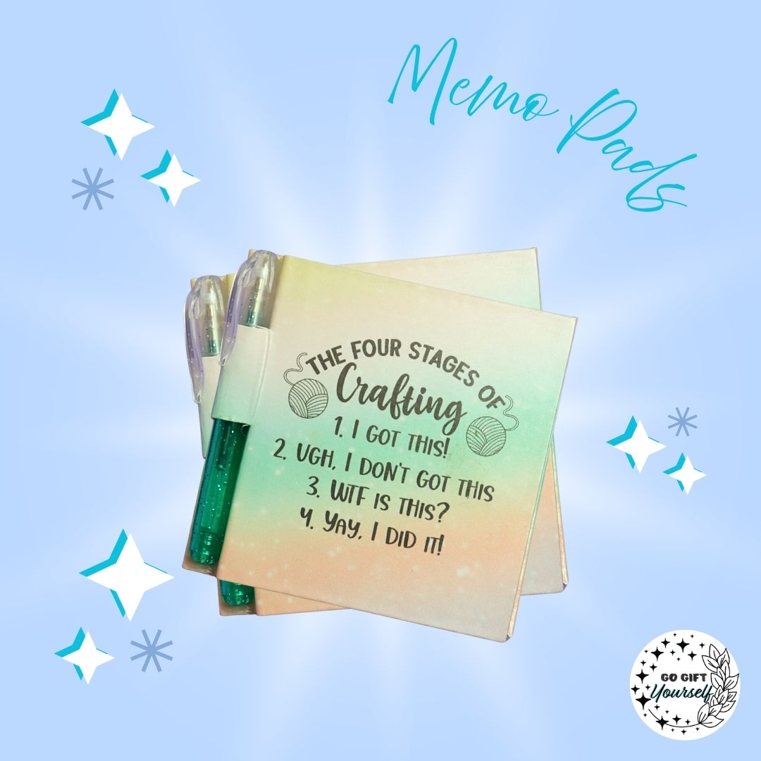 📓 The Four Stages Of Crafting | Memo Pad Set 🌟