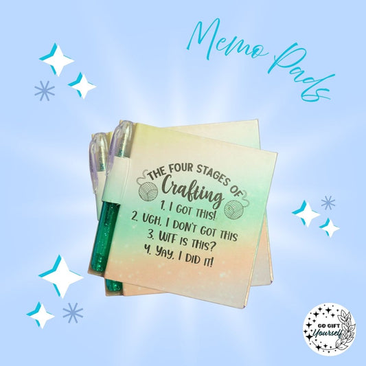 📓 The Four Stages Of Crafting | Memo Pad Set 🌟