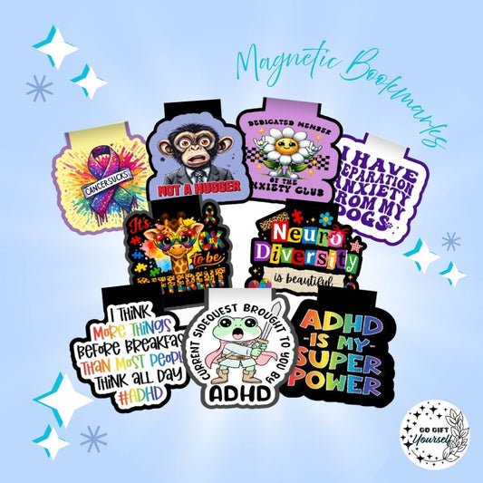 🔖 Health and Awareness Edition | Magnetic Bookmarks 📚