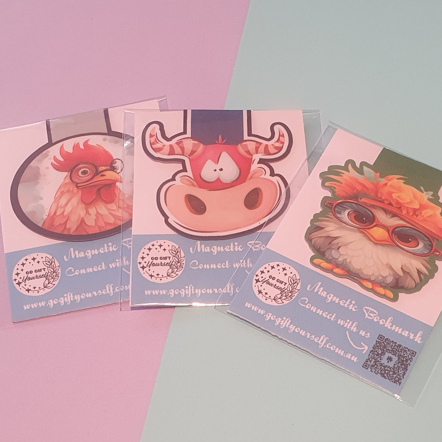 🔖 Magnetic Bookmarks | Animals Edition 🐱