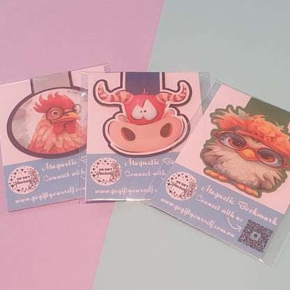 🔖 Magnetic Bookmarks | Animals Edition 🐱