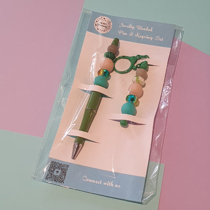 📝 Beaded Pen and Keyring Set | Stationery Kits