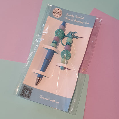 📝 Beaded Pen and Keyring Set | Stationery Kits
