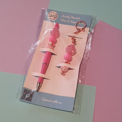 📝 Beaded Pen and Keyring Set | Stationery Kits