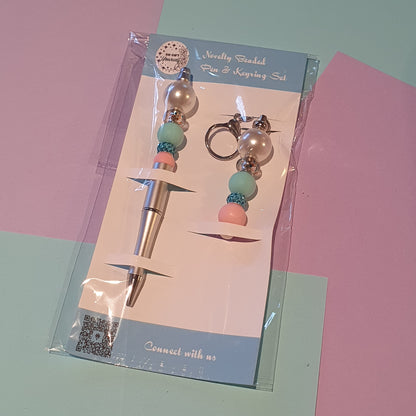 📝 Beaded Pen and Keyring Set | Stationery Kits