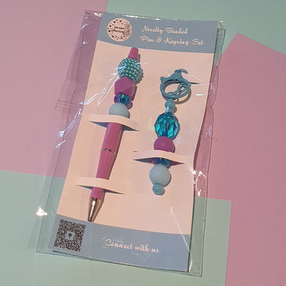 📝 Beaded Pen and Keyring Set | Stationery Kits