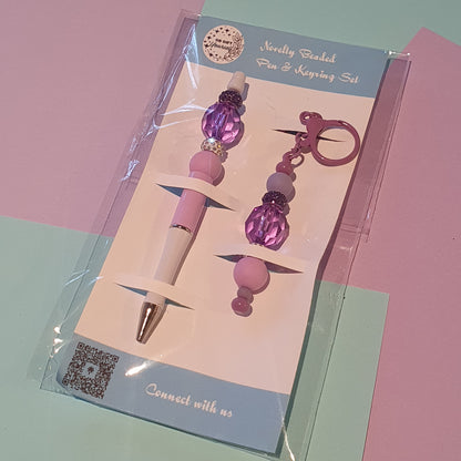 📝 Beaded Pen and Keyring Set | Stationery Kits