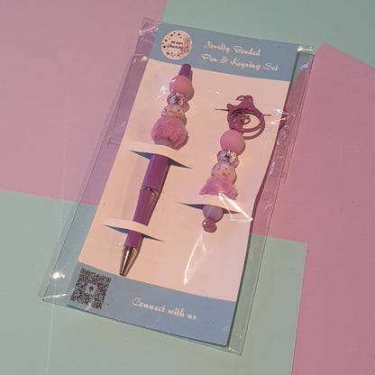 📝 Beaded Pen and Keyring Set | Stationery Kits