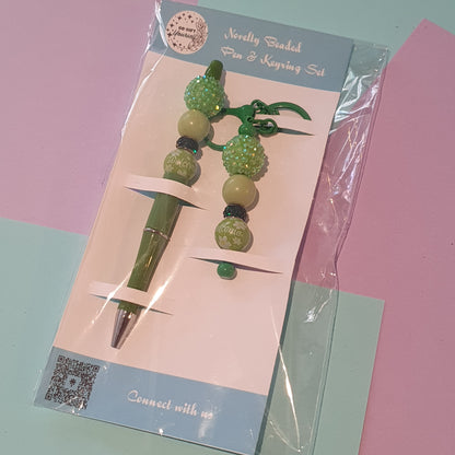 📝 Beaded Pen and Keyring Set | Stationery Kits
