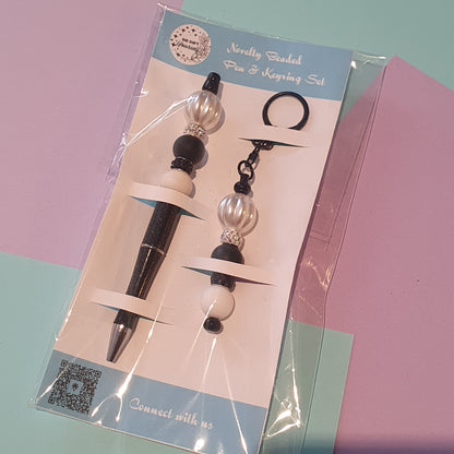 📝 Beaded Pen and Keyring Set | Stationery Kits