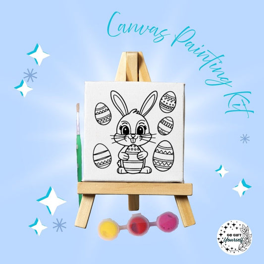 🎨 Mini Easel Painting Sets | Easter Bunny with Eggs 🎨