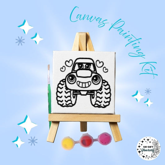 🎨 Mini Easel Painting Sets | Monster Truck with Hearts 🎨