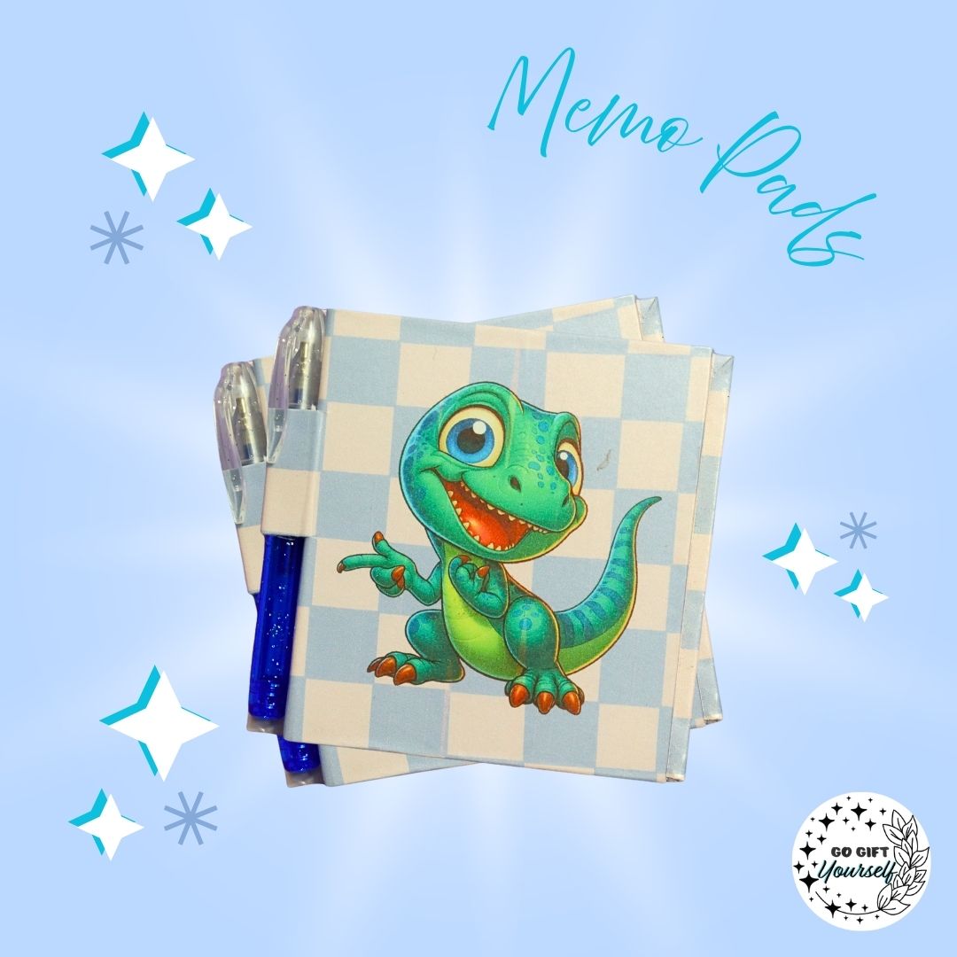 📓Green Dino | Memo Pad Set 🌟
