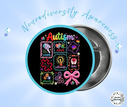 ✨ Health Awareness and Wellbeing 🩹 | Badge Pins, Keyrings & More ✨