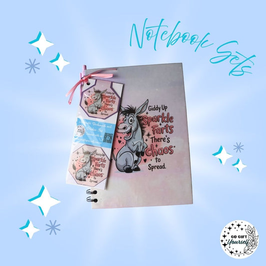 📓 Giddy Up Sparkle Farts | A5 Notebook Set 🌟