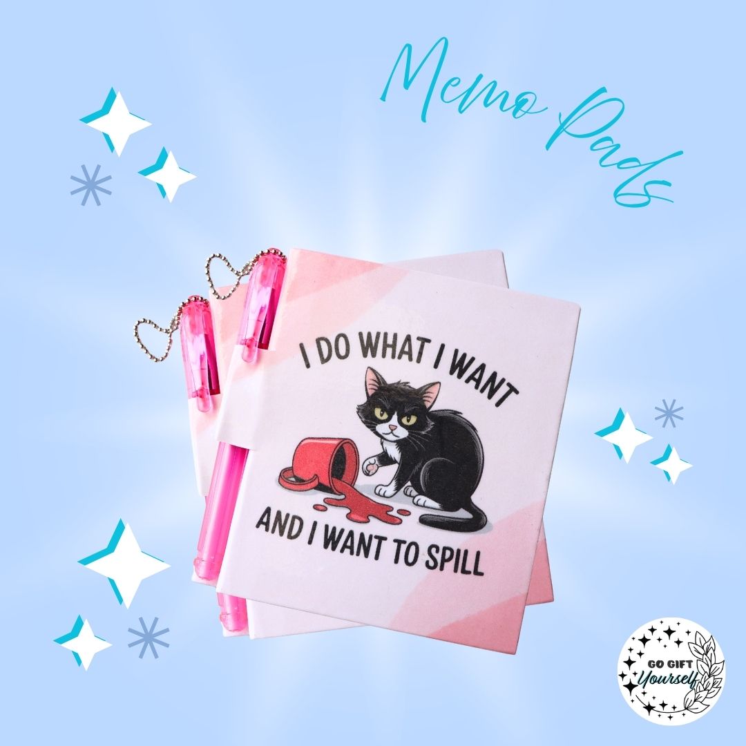📓 Spill Cat | Memo Pad Set 🌟