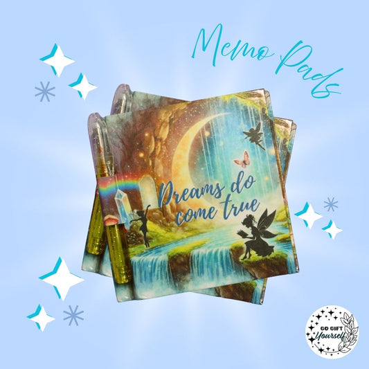 📓 Fairy Dreams Do Come True | Memo Pad Set 🌟