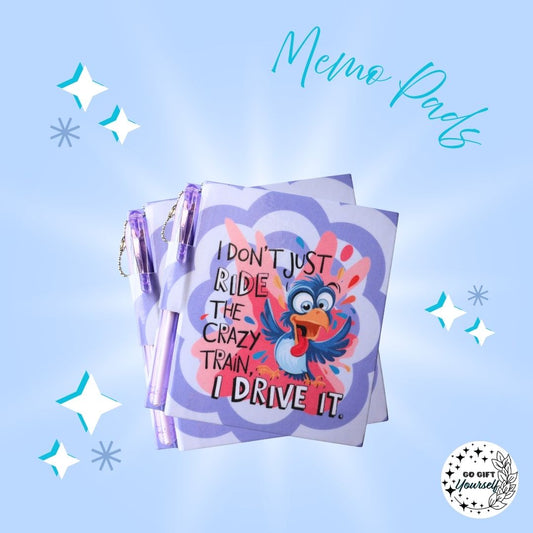📓Crazy Train | Memo Pad Set 🌟