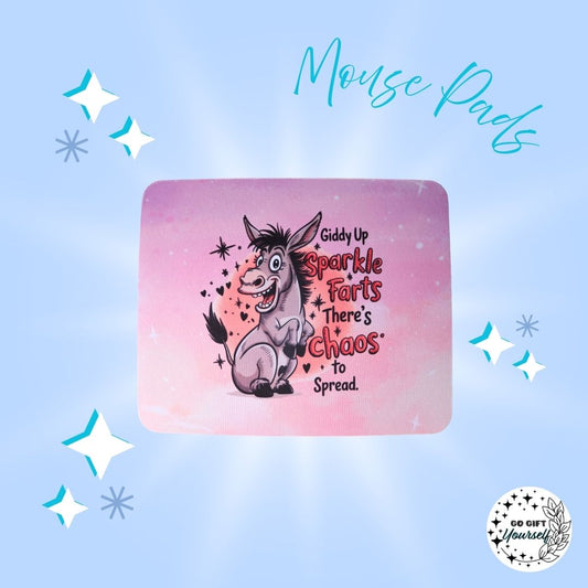 💻Giddy Up Sparkle Farts Mouse Pad | Stationery 🌟