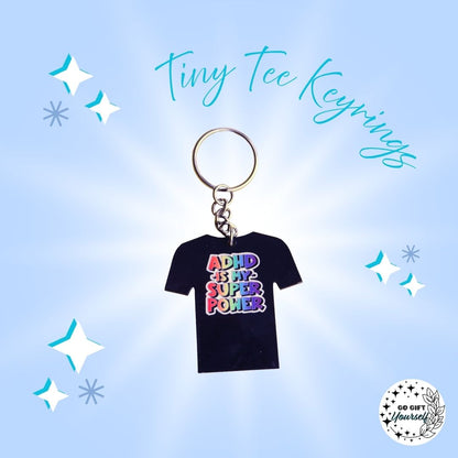 Tiny Humor Tees | Keyrings 🔑