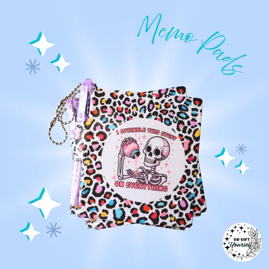 📓Sprinkle Sarcasm | Memo Pad Set 🌟