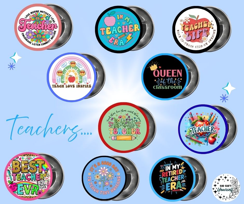 ✨ Education Staff 👩‍🏫 | Badge Pins, Keyrings & More ✨