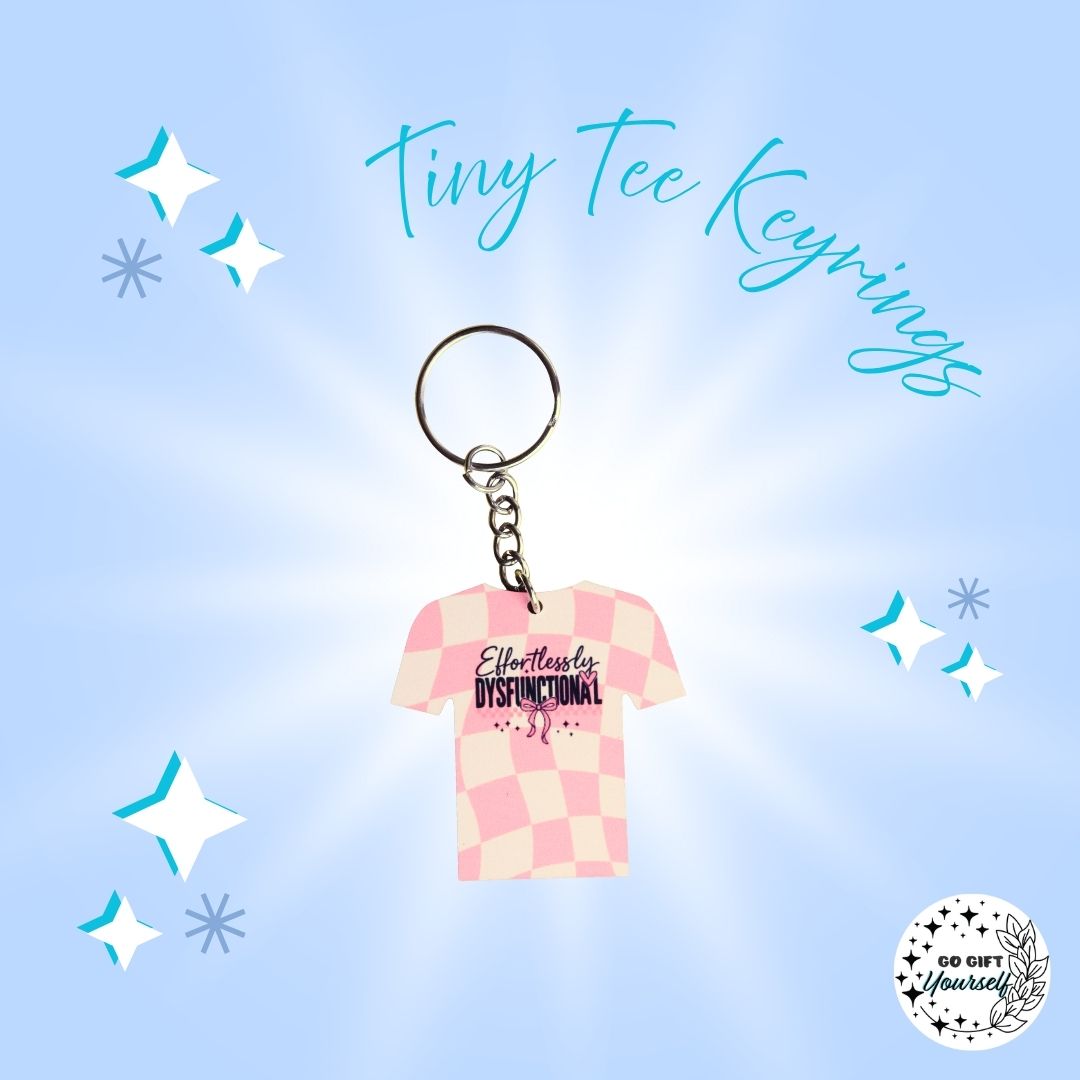 Tiny Humor Tees | Keyrings 🔑