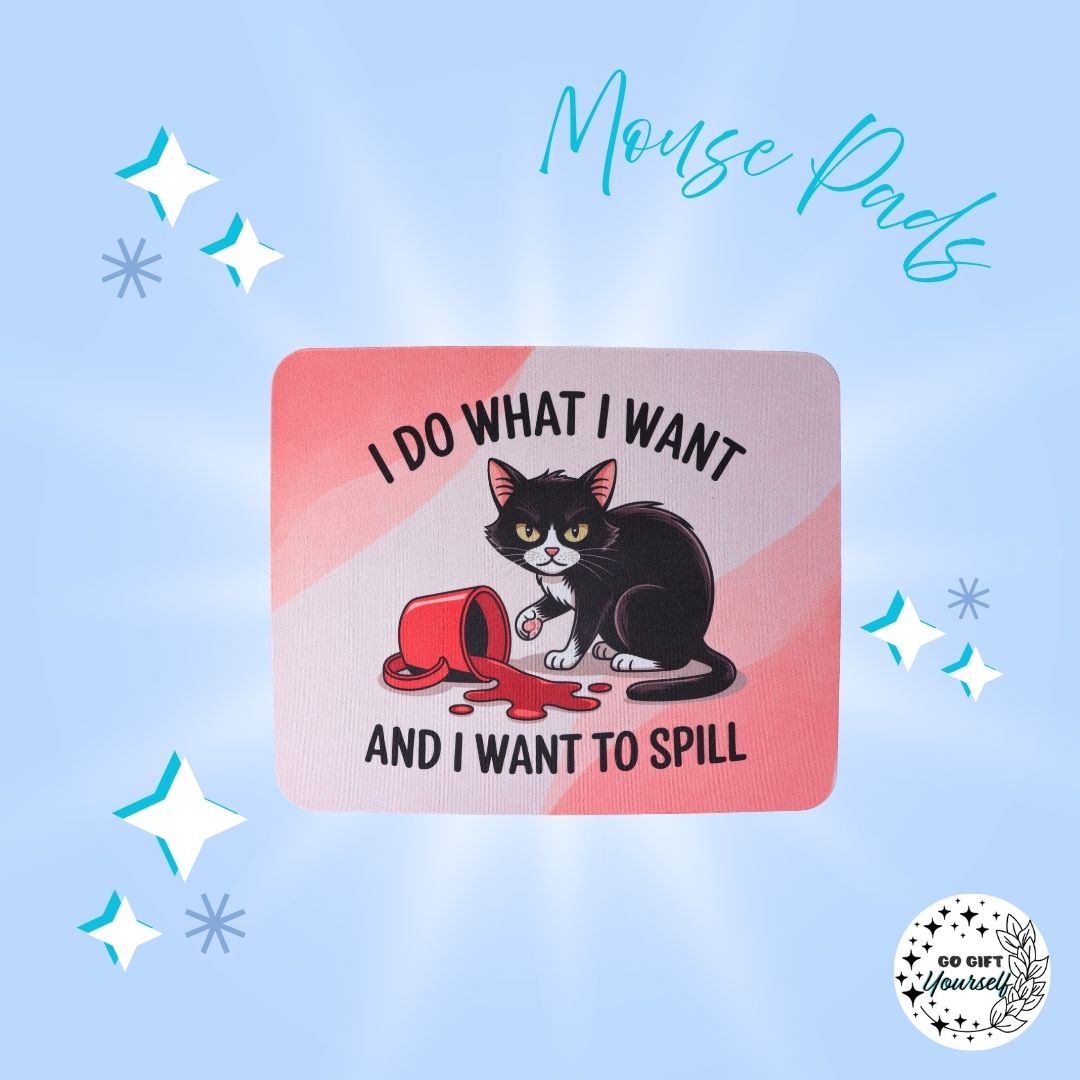 💻Spill Cat Mouse Pad | Stationery 🌟