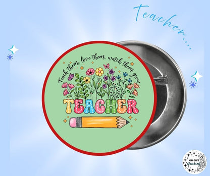 ✨ Education Staff 👩‍🏫 | Badge Pins, Keyrings & More ✨