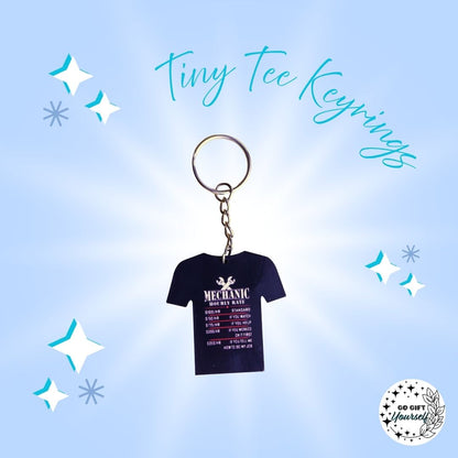 Tiny Humor Tees | Keyrings 🔑