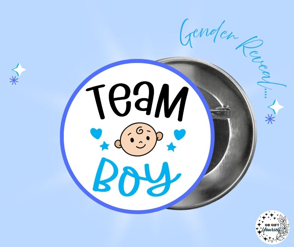 ✨ Gender Reveal 👶 | Badge Pins, Keyrings & More ✨