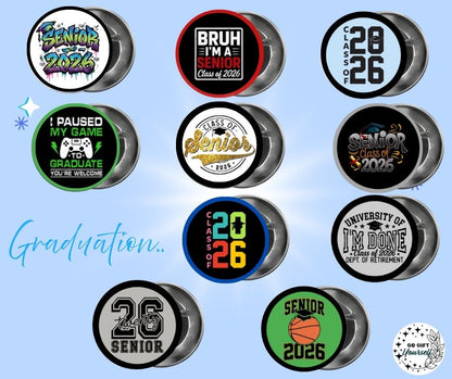 ✨ Graduation 🎓 | Badge Pins, Keyrings & More ✨