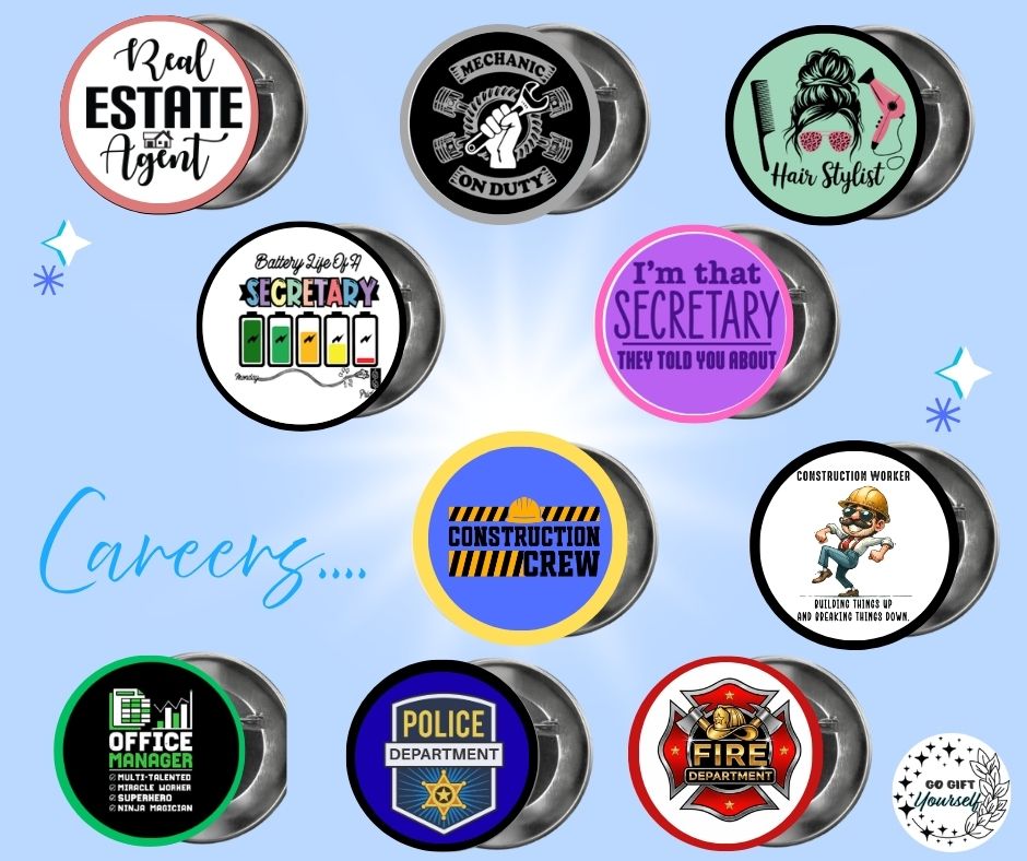 ✨ Careers 👩‍🍳 | Badge Pins, Keyrings & More ✨