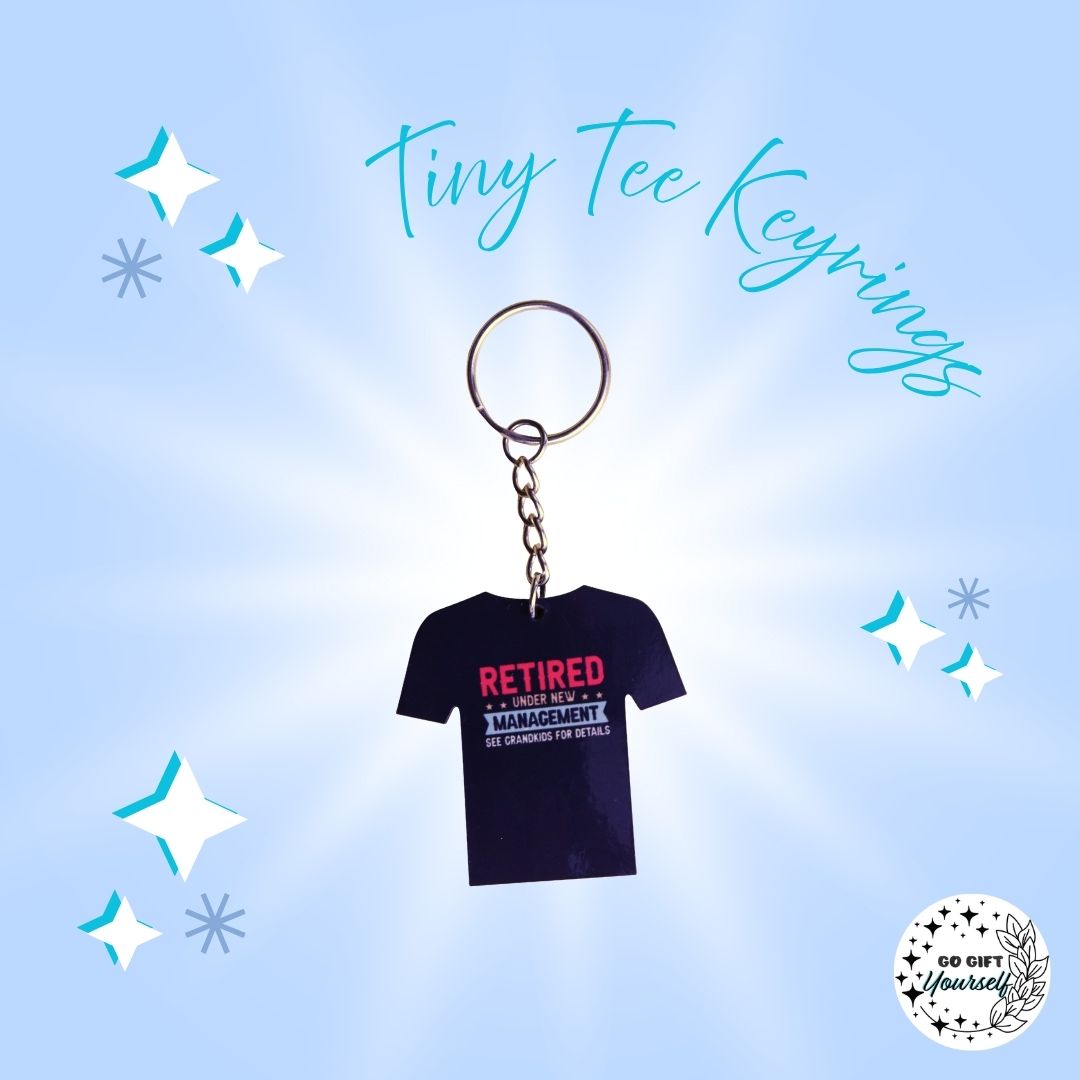 Tiny Humor Tees | Keyrings 🔑