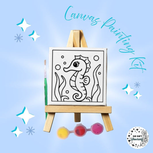 🎨 Mini Easel Painting Sets | Seahorse 🎨