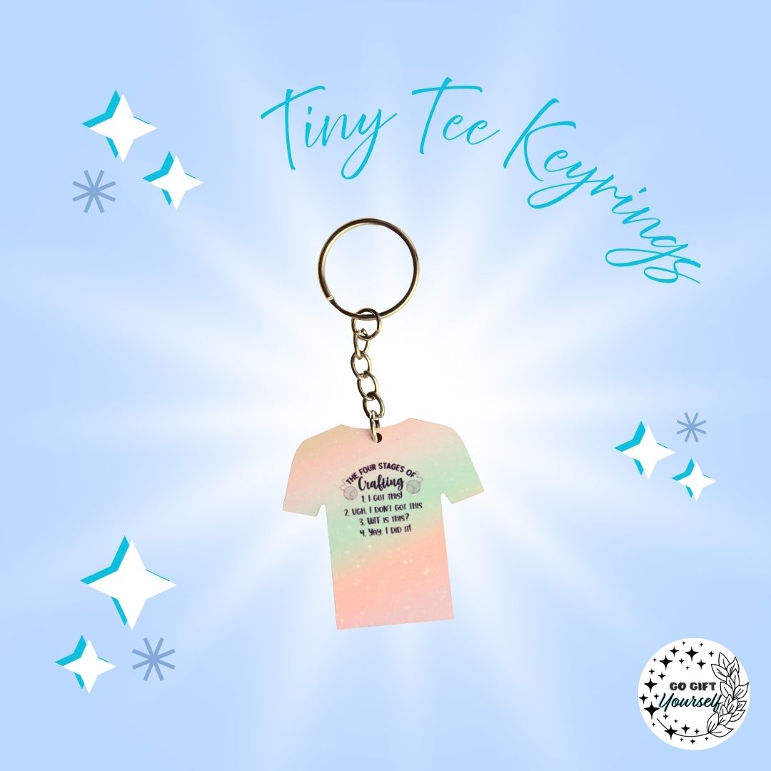 Tiny Humor Tees | Keyrings 🔑