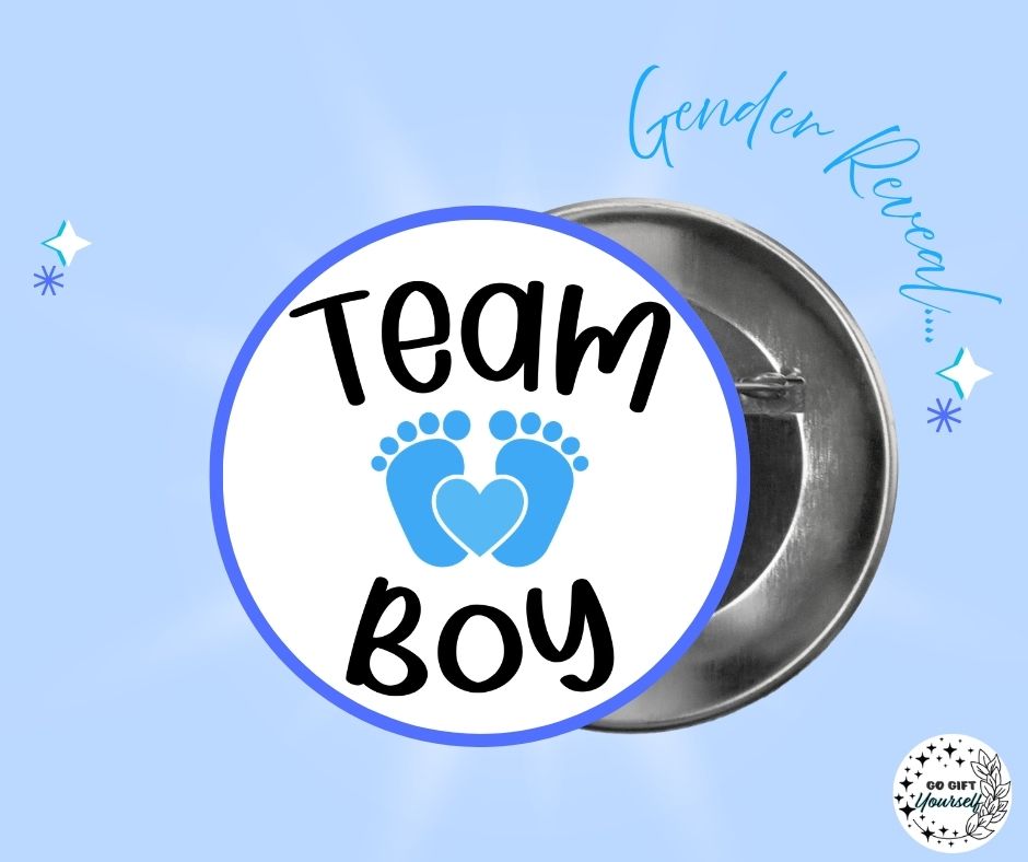 ✨ Gender Reveal 👶 | Badge Pins, Keyrings & More ✨