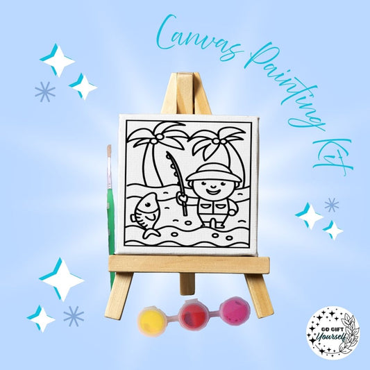 🎨 Mini Easel Painting Sets | Fishing Dude 🎨