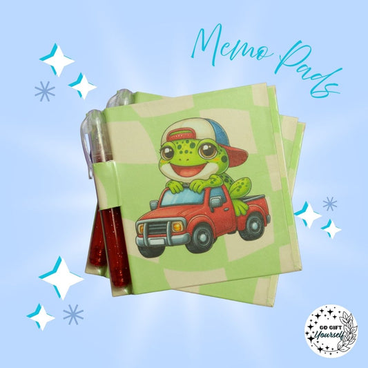 📓 Snapback Frog | Memo Pad Set 🌟