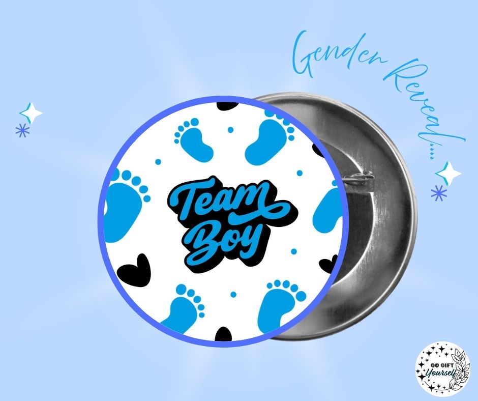 ✨ Gender Reveal 👶 | Badge Pins, Keyrings & More ✨