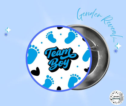 ✨ Gender Reveal 👶 | Badge Pins, Keyrings & More ✨