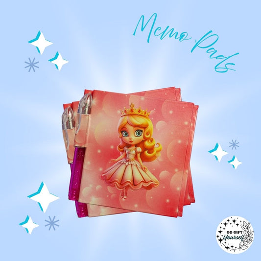 📓 Pink Princess | Memo Pad Set 🌟