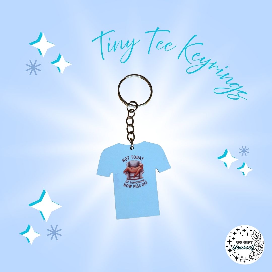 Tiny Humor Tees | Keyrings 🔑