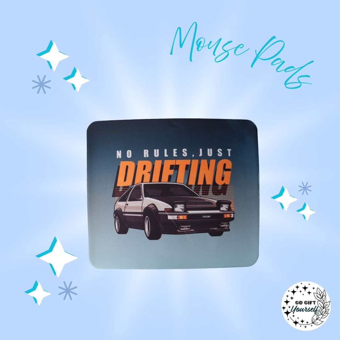 💻 No Rules, Just Drifting Mouse Pad | Stationery 🌟