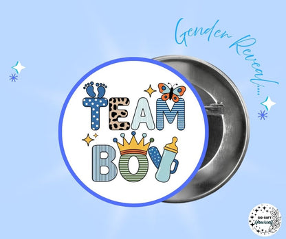 ✨ Gender Reveal 👶 | Badge Pins, Keyrings & More ✨
