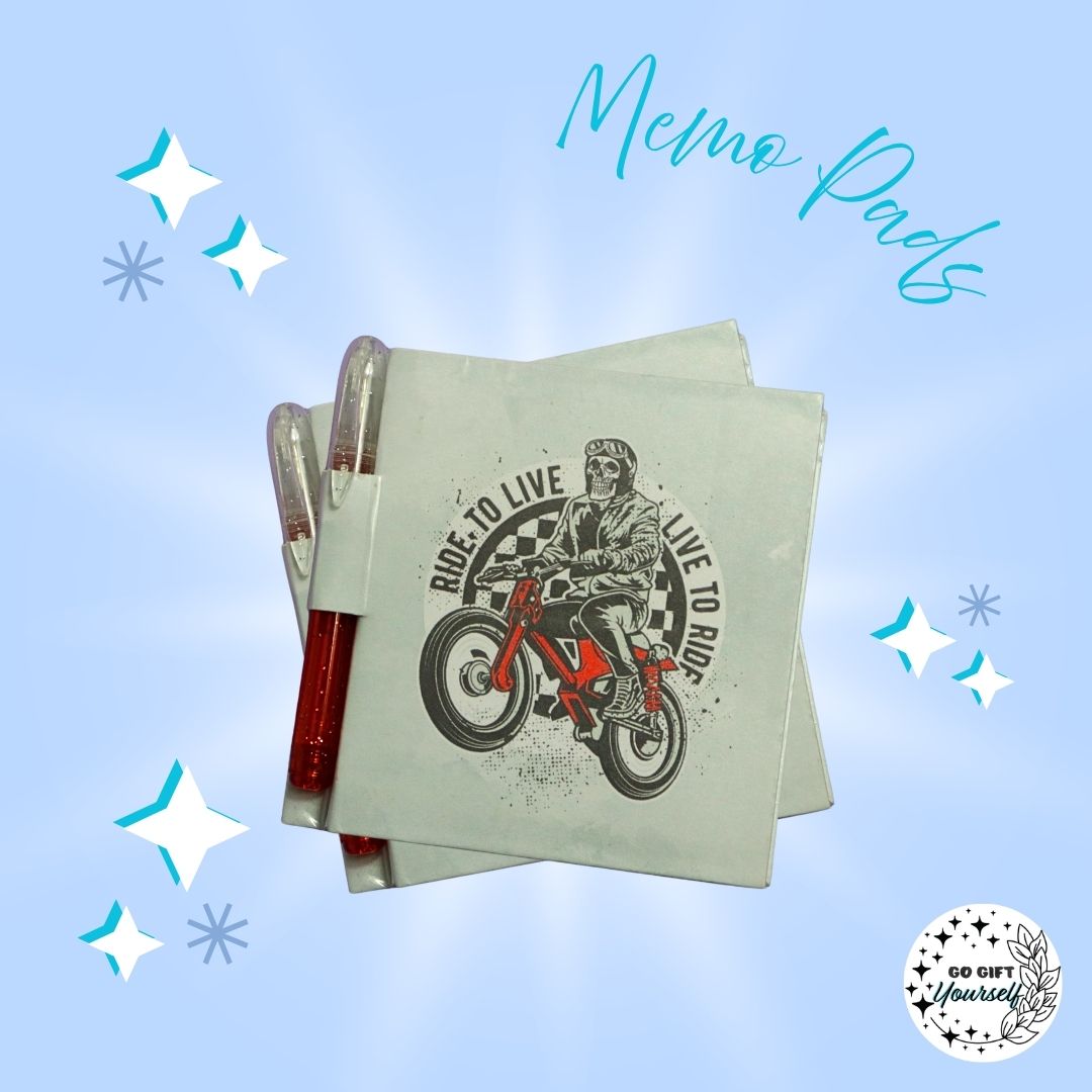 📓Ride To Live | Memo Pad Set 🌟