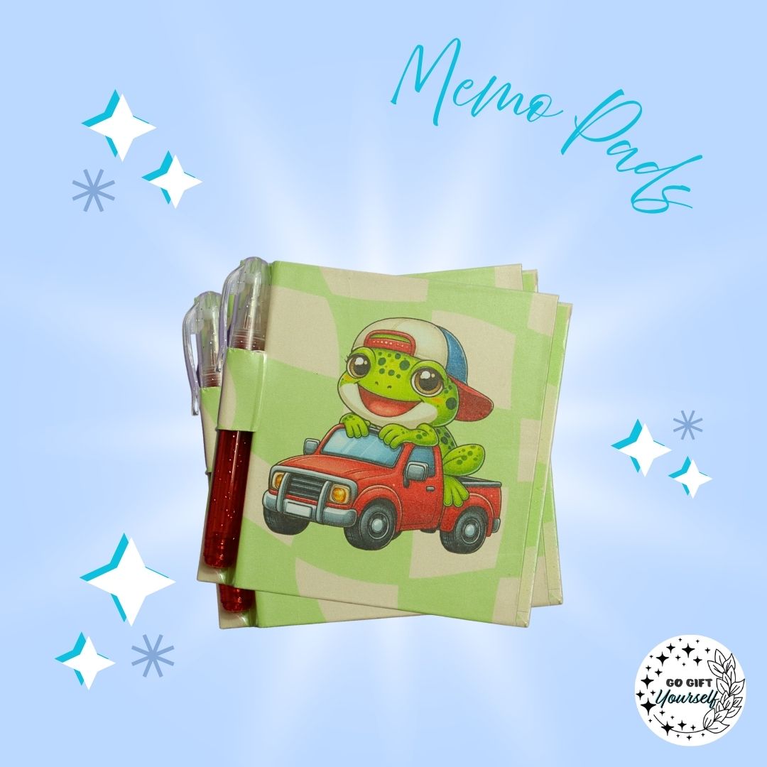 📓 Snapback Frog | Memo Pad Set 🌟