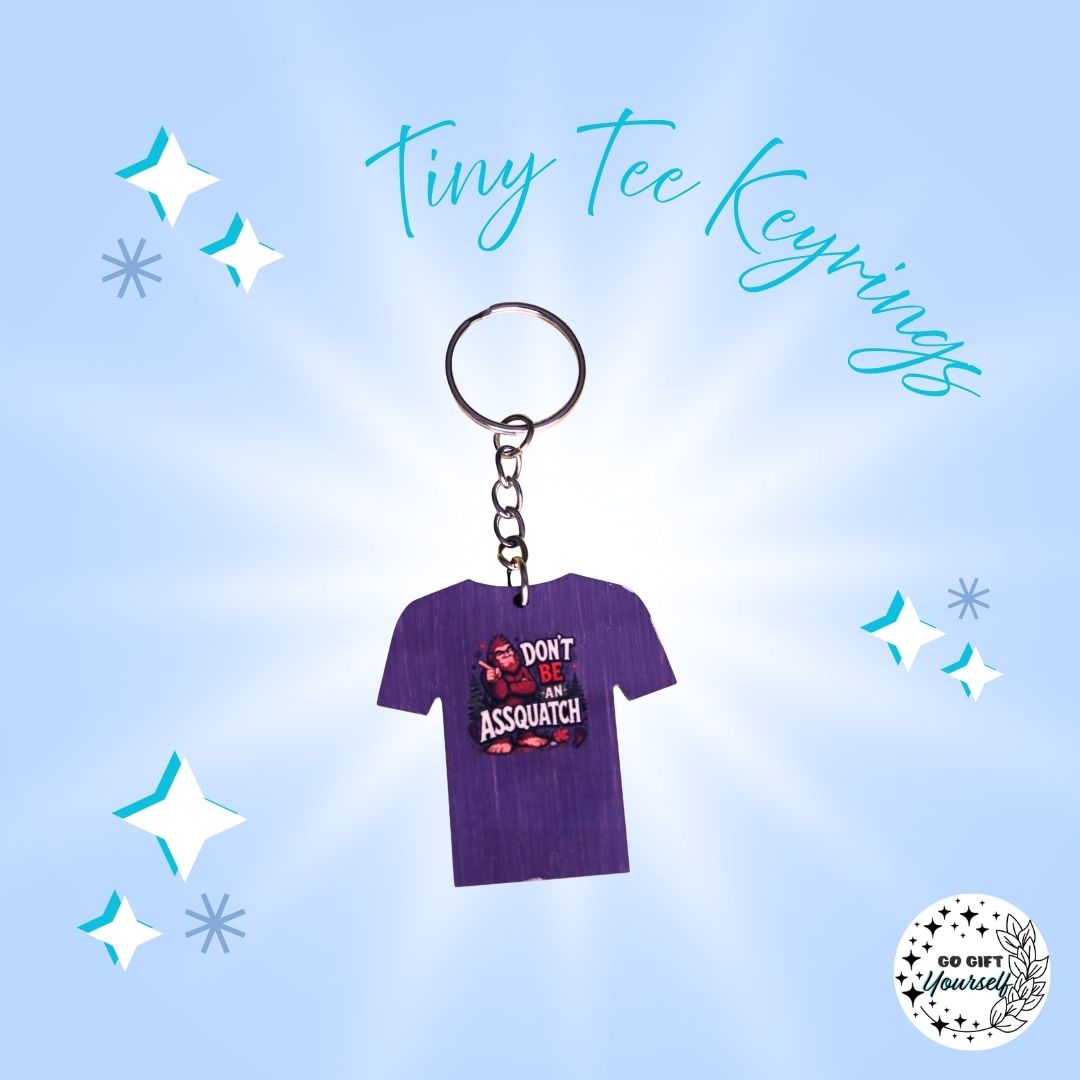 Tiny Humor Tees | Keyrings 🔑