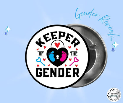 ✨ Gender Reveal 👶 | Badge Pins, Keyrings & More ✨