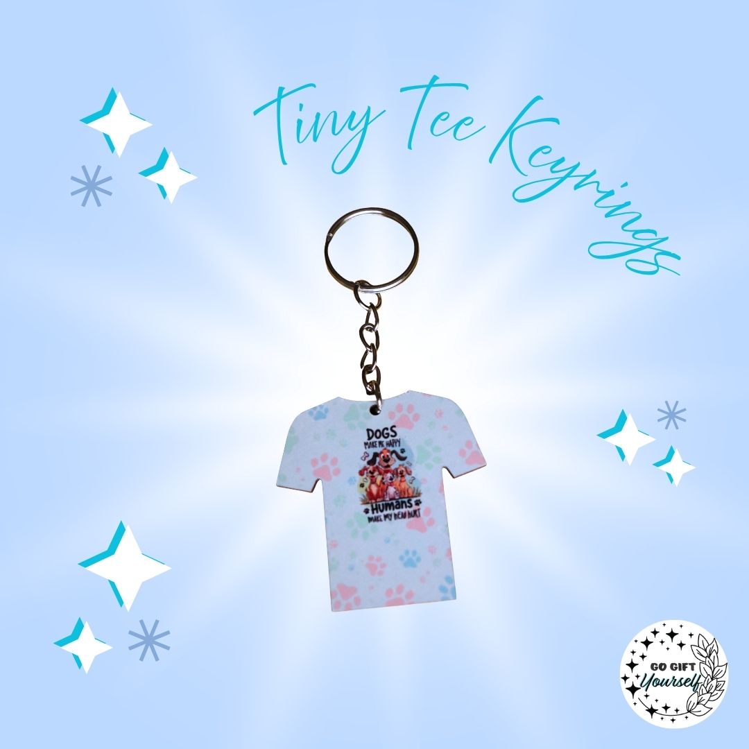 Tiny Humor Tees | Keyrings 🔑